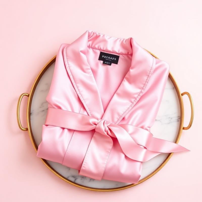 Robe de cetim blush